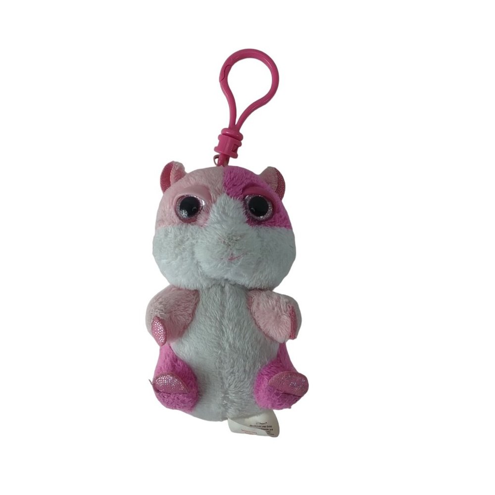 Russ Backpack Clips Li'l Peepers Paris Keychain Collectible Hamster Gerbil Pink